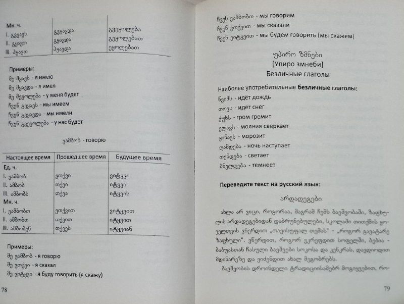 Сказки Золушка, Спящая красавица, Энциклопедия, Новый Завет, Самоучитель грузинского языка, Уроки грузинского языка 8