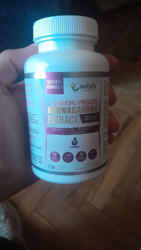 Ashwagandha Extract Wish Pharmaceutical – 120 капсул