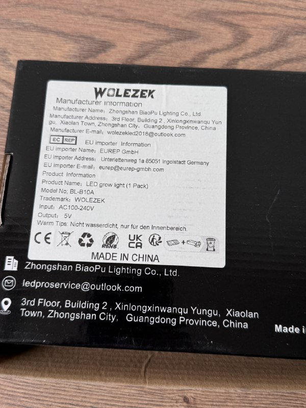 Лампа для цветов 10 Вт с 3 цветами и 5 режимами яркости 4