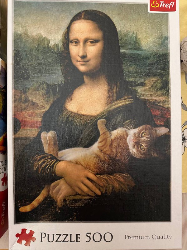 Пазл Mona Lisa с котом 500 элементов