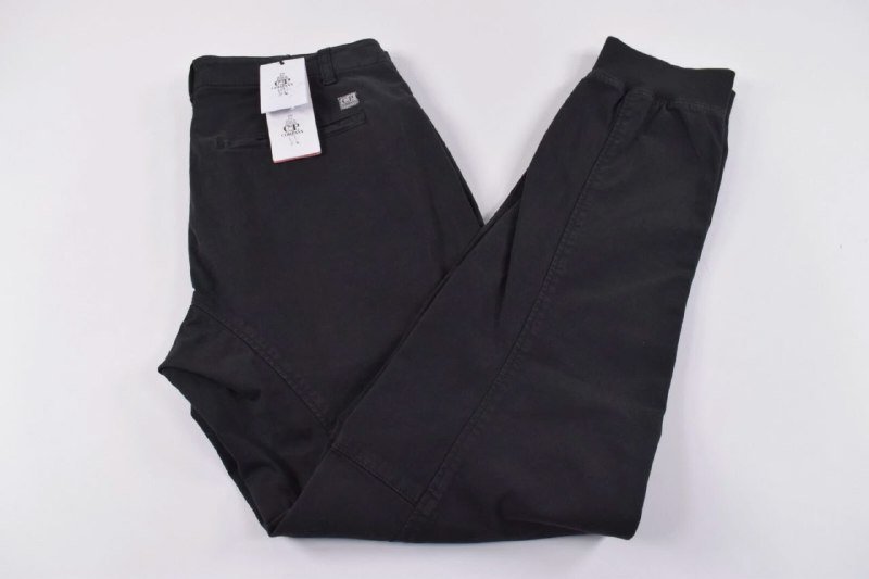 Новые брюки C.P. Company Cotton Blend Satin Jogger Pants черные 46 размер 8