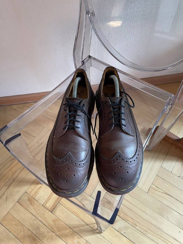 Винтажные коричневые ботинки броги Dr. Martens 3989 Brogue 4