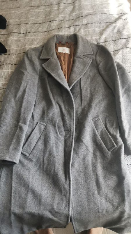 Пальто женское серое размер S 2