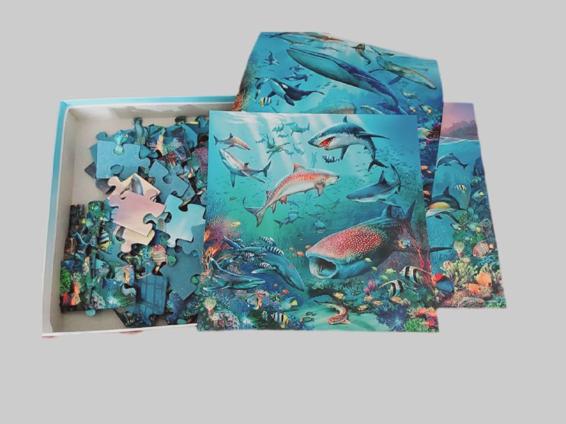 Пазлы морской тематики, 160 деталей, 3 обложки