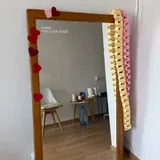 Зеркало деревянное старинное 4