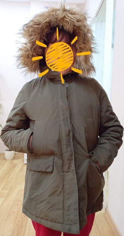 Красное пальто, пальто Коттон, зимняя детская парка 5