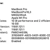 MacBook Pro 14 M1 Pro 16GB 1TB SSD 5