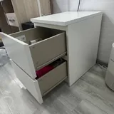 Біла тумба IKEA з двома шухлядами 3