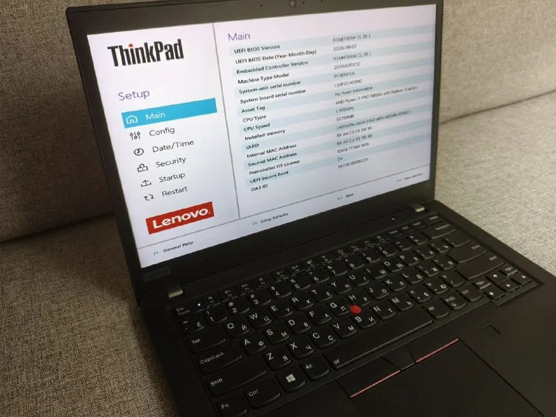Ноутбук ThinkPad T14 Gen 2 AMD 1