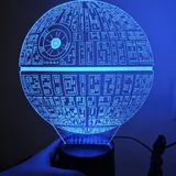 3D ლამპა სიკვდილის ვარსკვლავი Star Wars 7