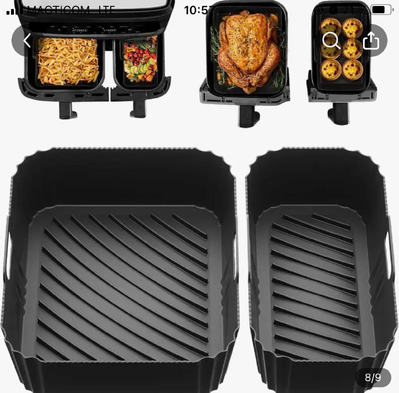 Аэрогриль Xiaomi Dual Zone Air Fryer 10L 7