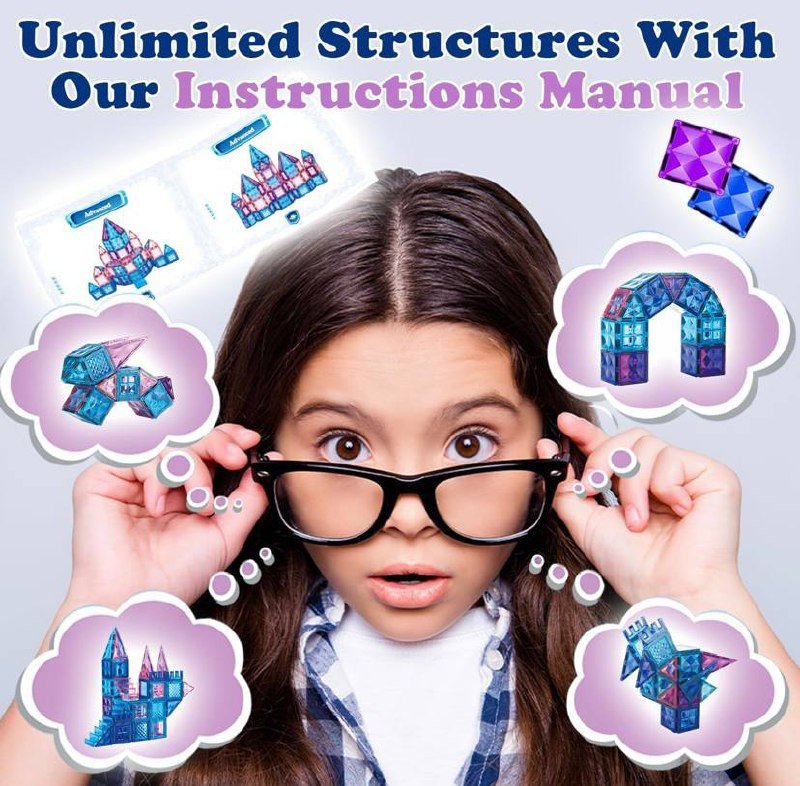 Магнитный конструктор 102 детали 6