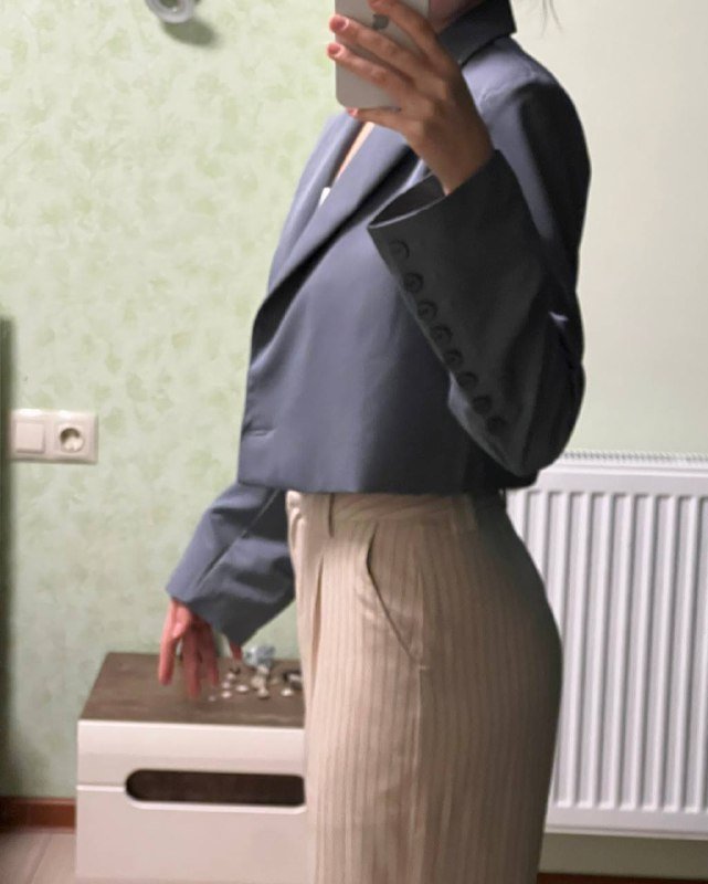 Пиджак короткий, штаны 2