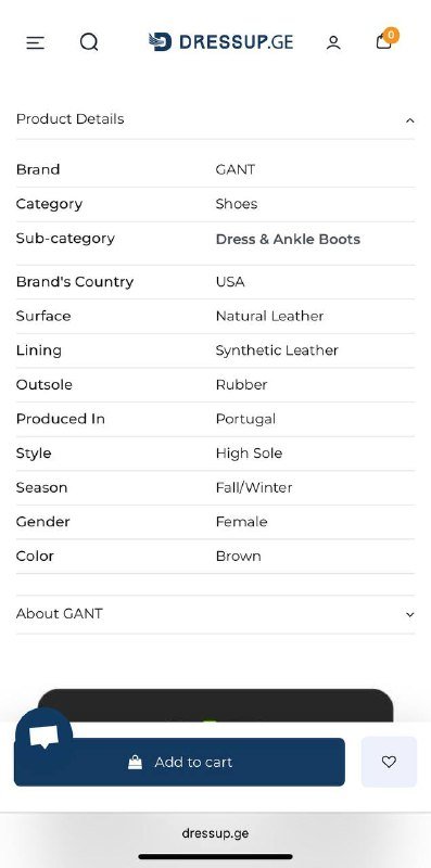 Женские ботинки Chelsea GANT 39 размер 4