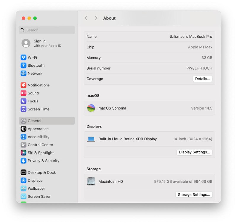 MacBook Pro 14-inch 2021 32GB 1TB Space Gray 5