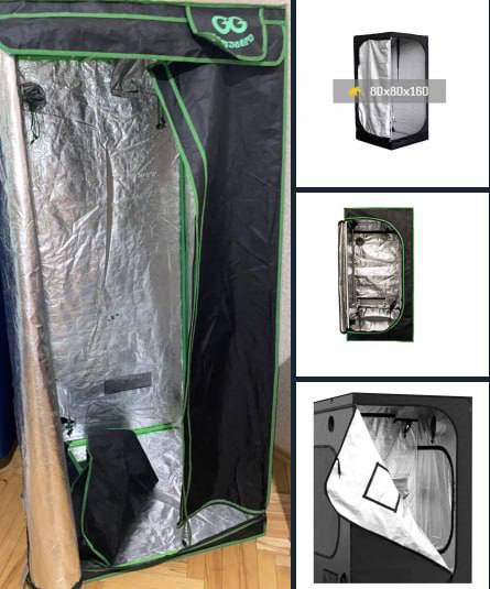 Гроу тент гроубокс 80x80x180 и 80x80x160