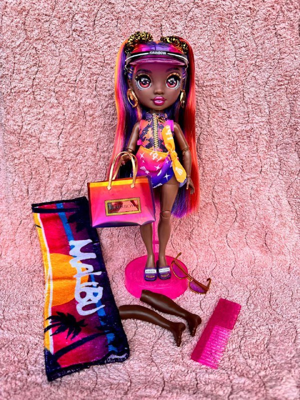 Лот кукол барби, три куклы с одеждой и аксессуарами 7
