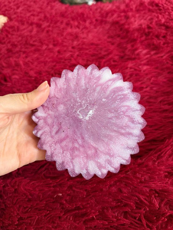 Подставка под чашку из эпоксидки ручной работы 2