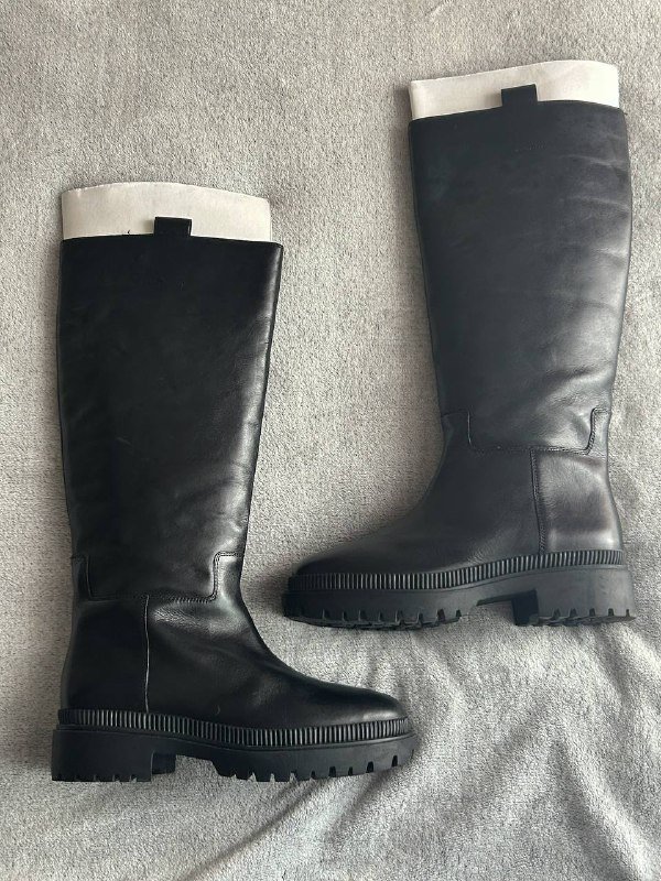 Сапоги осенние из натуральной кожи H&M 2