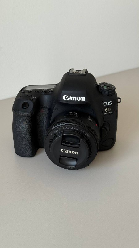 Фотоаппарат Canon 6D Mark II, объектив Canon EF 50mm f/1.8 STM, зарядный блок 2