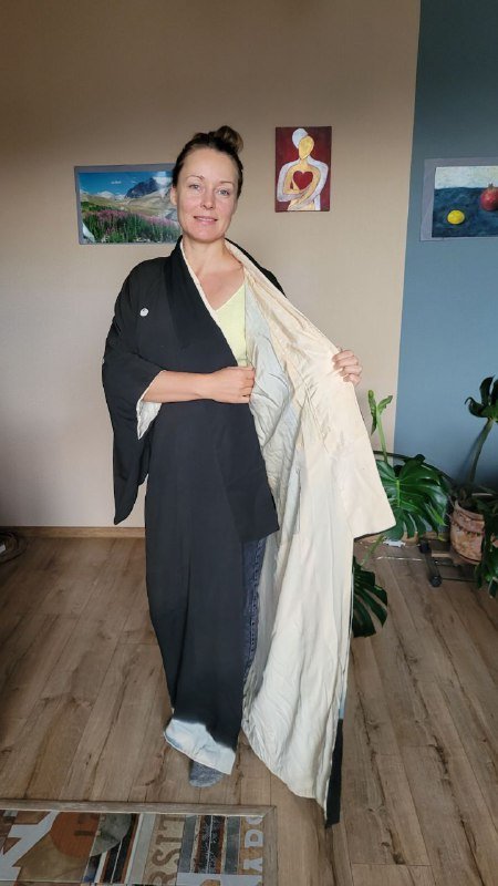 Винтажная накидка ручная работа шёлк штапель 2