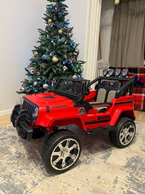 Детская электромашина красная