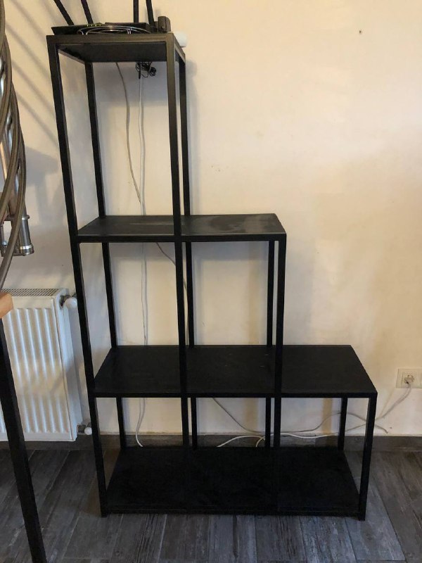Стеллаж металлический с ДВП 150х90х33,5 см