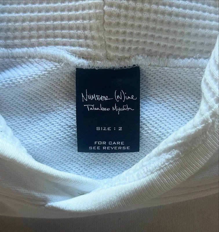 Number (N)Ine SS04 White double skull zip-up hoodie 3