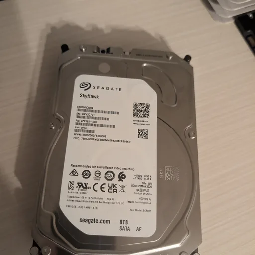 Seagate 8TB hard drive