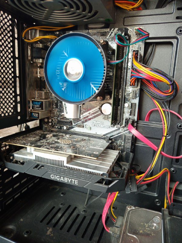 компьютер Intel i3 9100f, GTX 1650, DDR4 8 GB, SSD, HDD 2