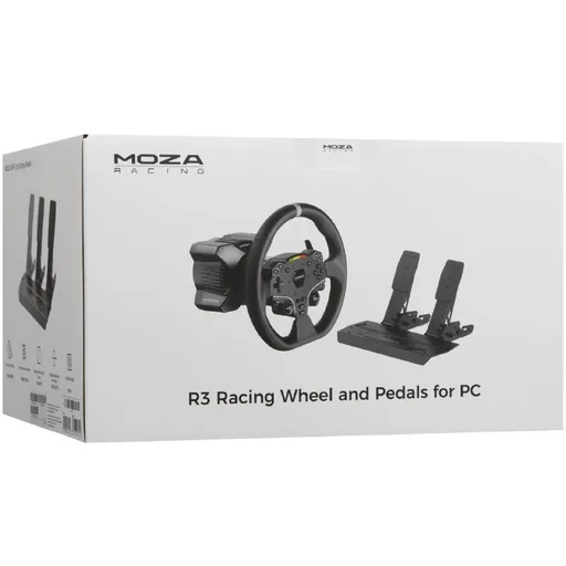 Игровой руль Moza R3, педали