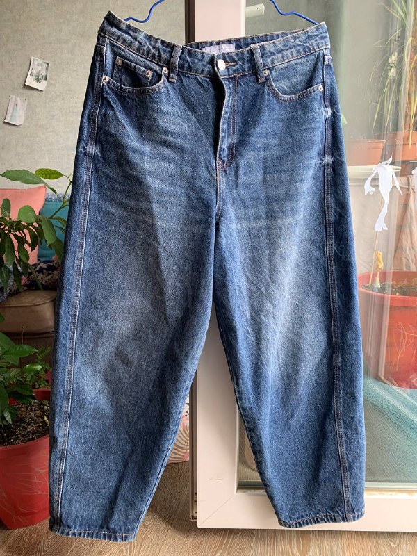 джинсы balloon fit размер M 2