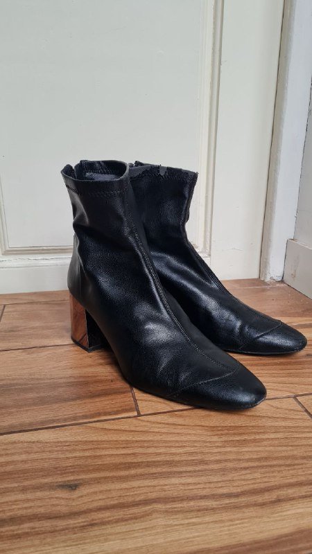 ботинки женские Zara 41 размер кожа 2