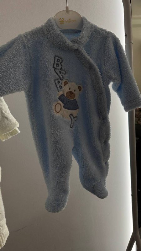 бодик 0-4 месяца, синий костюмчик