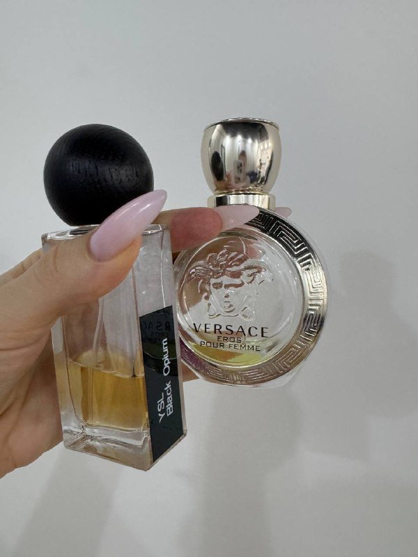 Мист для тела с шиммером, Versace eros, Black opium, пустой флакон с мишкой 2