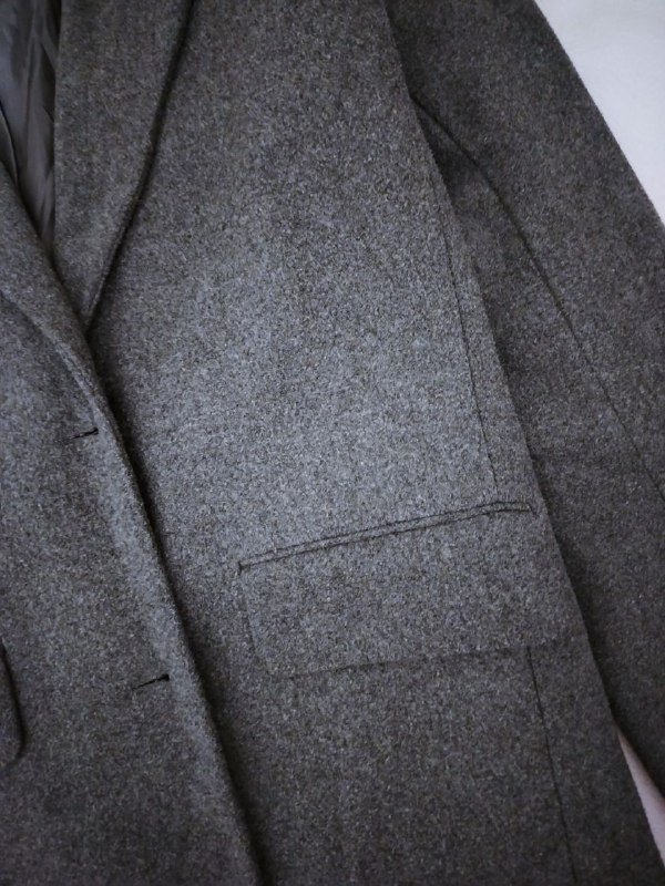 Пальто-пиджак женский серый S 2