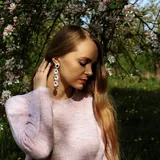 Серьги-гвоздики Хрустальное кружево 5