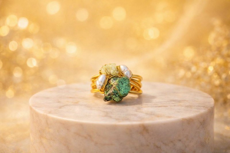 Natural stone rings 3