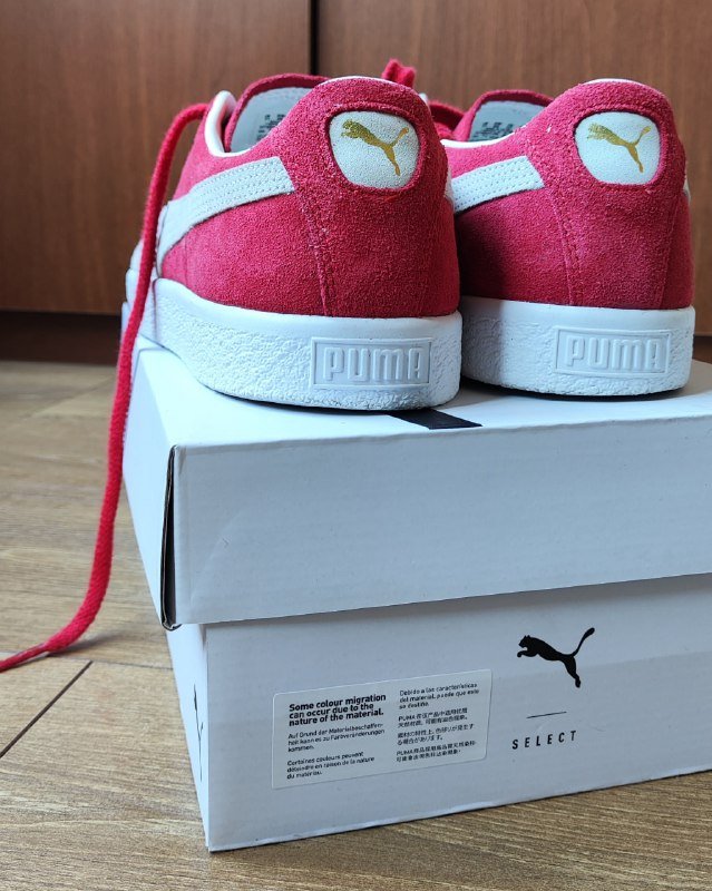 PUMA Suede VTG красные мужские кроссовки размер 46 4