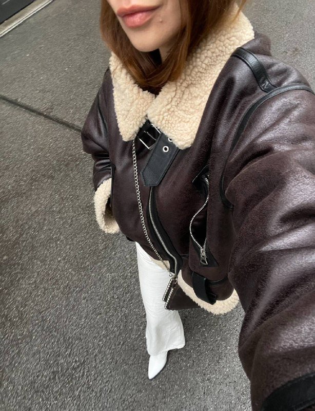 Кожанка Zara оверсайз xs/s