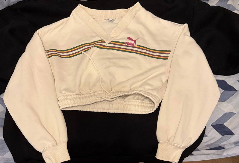 Свитшот Puma укороченный крой ретро-дизайн