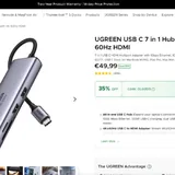 UGREEN USB-C хаб, 7 в 1 5