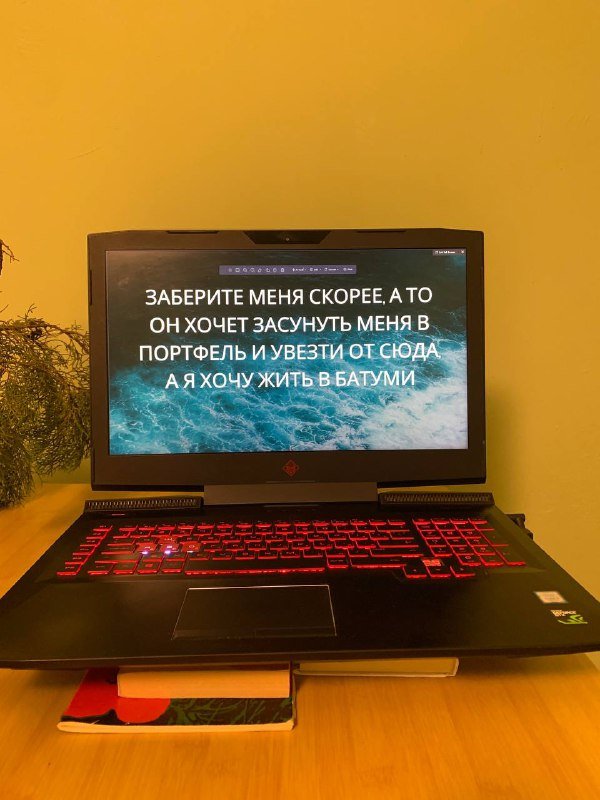 Ноутбук HP Omen 17, коврик, мышка, наушники