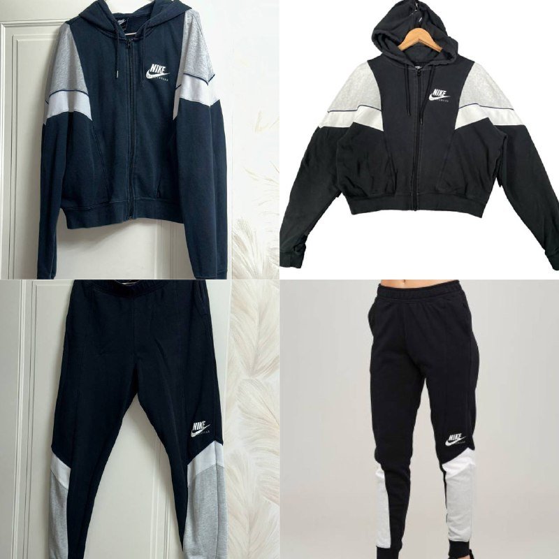 Костюм Nike кофта оверсайз штаны хлопок M-L