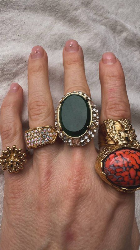 Винтажные кольца в ассортименте