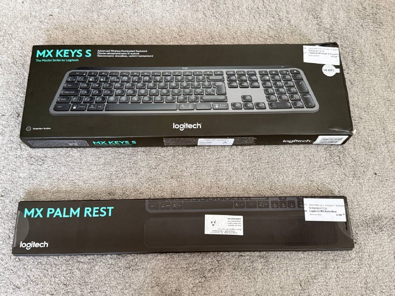 Клавиатура Logitech MX Keys S, подставка MX Palm Rest