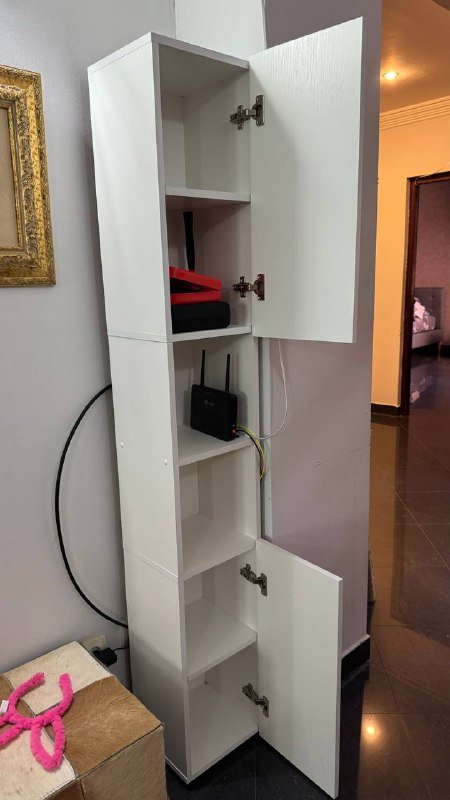 Стеллаж бежевый 8