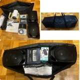 Домашний кинотеатр с проектором, экраном, усилителем и колонками 1