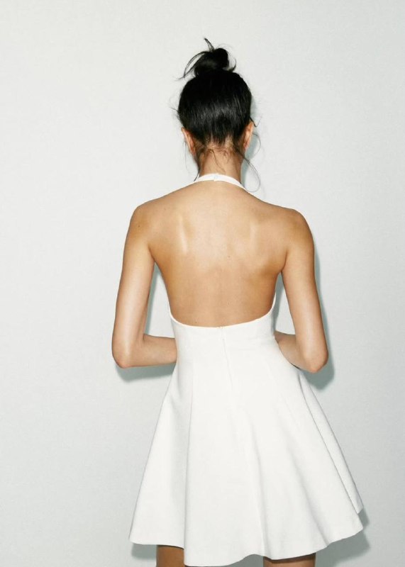 Платье Zara размер XS белое 3