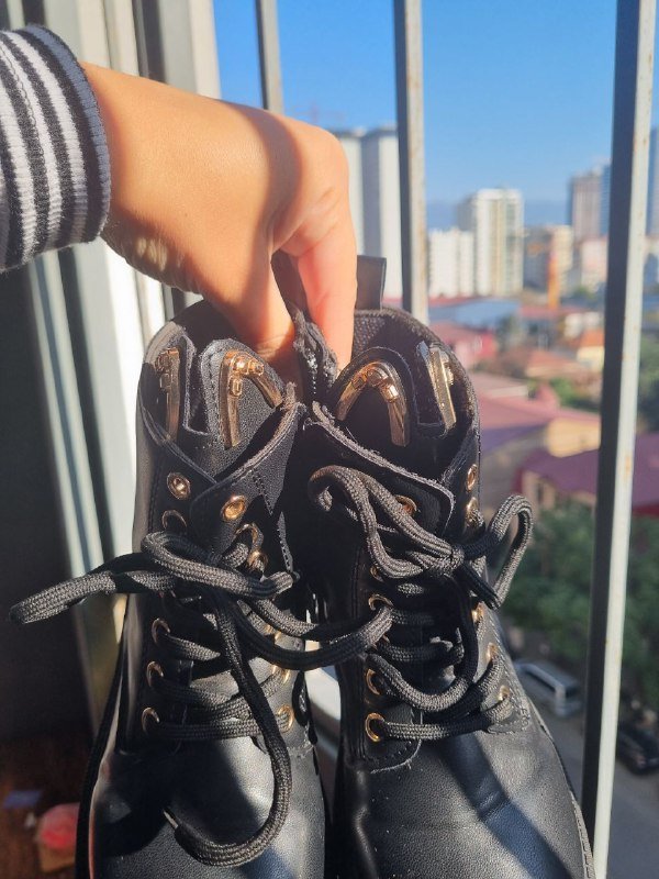 Обувь 31 размер серые и черные 6